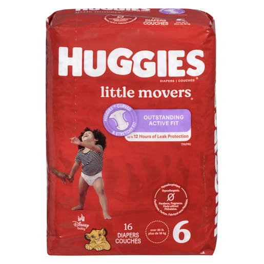 HUGGIES LIT MOV JUMBO T6    16