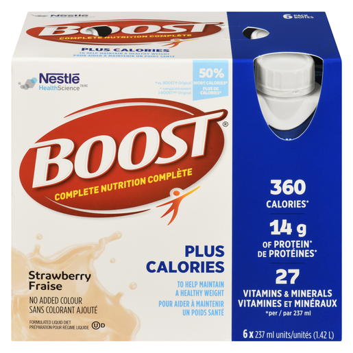 BOOST PLUS FRAISE  6X237ML