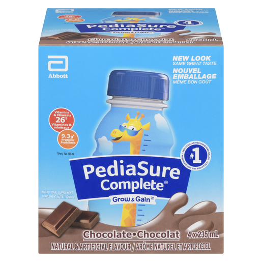 PEDIASURE COMPL SUPPL CHOC 4X235ML