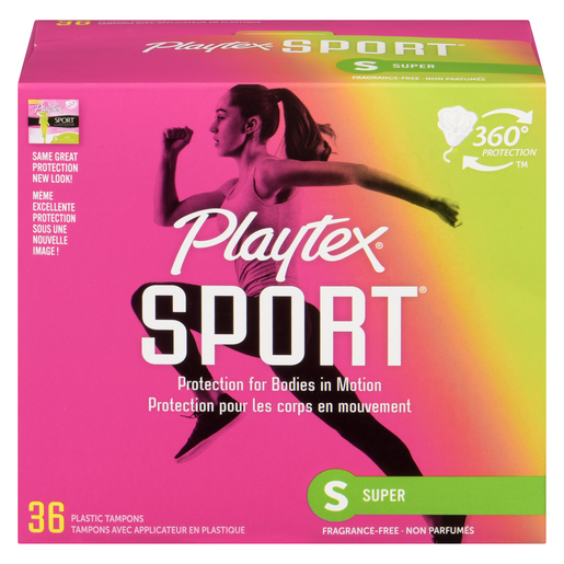 PLAYTEX TAMP SPT N/PARF SUP 36