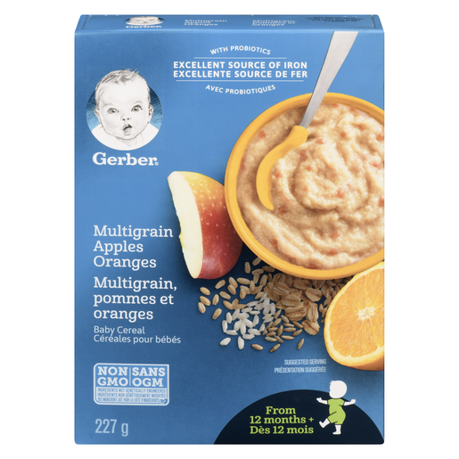 GRBR CER MGRAIN POMMES ORANGES 227G