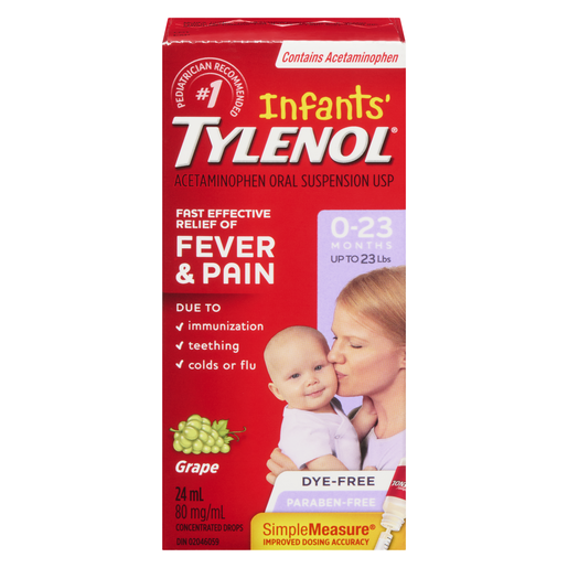 TYLENOL 80MG NOURR RAISIN 24ML